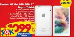 REEDER M7 GO 1GB 8GB 7’’ BEYAZ TABLET